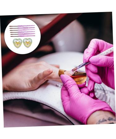 Healeved 1 Set Nail Art Crystal Cup Nail Holder Glass Dapping Dish Nails Brush Pen Container with Lid Glass Nail Cup Nail Crystal Cup Nail Painting Drawing Pens Nail Brush Painted Abs - Buy Online on GoSupps.com