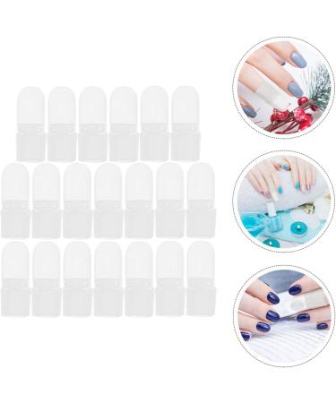 Housoutil 60 Pcs Nail Case Finger Nail Protector Skincare Tool Stickers for Adults Nail Tools for Nail Art Nail Tip Protector Polish Shield Protector Plastic Protective Case Manicure White 4x2cmx2pcs Whitex2pcs - Buy Online on GoSupps.com