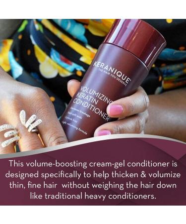 Keranique Volumizing Hair Growth Stimulating Conditioner | Keratin Amino Complex | 12 Fl Oz - Buy Online on GoSupps.com