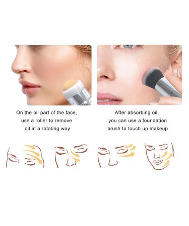 ZJchao Double-Headed Oil Absorbing Volcanic Roller | Oily Skin Control Facial Tool for Perfectly Matte Skin - Buy Online on GoSupps.com