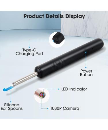 HD 1080P Ear Wax Removal Kit with Camera - 8 Ear Picks for iOS & Android - Improve Hearing & Clean Ears Safely - Buy Online on GoSupps.com
