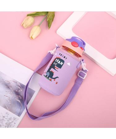 2Pack Children's Water Bottle Carrier - Insulated with Adjustable Straps - Blue + Purple - Buy Online on GoSupps.com