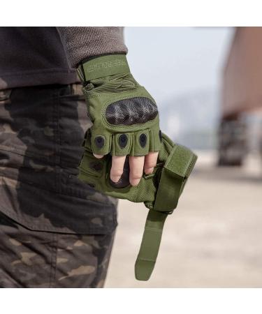 Free Soldier Tactical Outdoor Gloves for Men - Half-Finger Motorcycle & Climbing Gloves | Ideal for Airsoft Paintball & Military Use - Buy Online on GoSupps.com