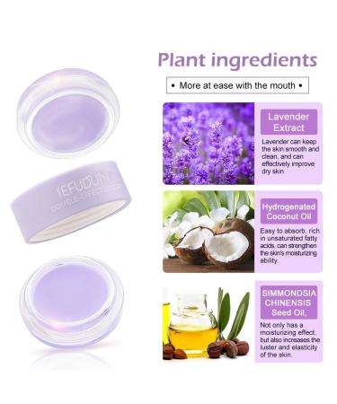 Lip Sleeping Mask with Lip Scrubs Exfoliator & Moisturizer - Intensive Overnight Repair Treatment for Hydrated, Smooth Lips - Lavender Scented - Buy Online on GoSupps.com