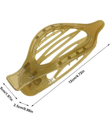 Streysisl Ponytail Decorative Hair Clip Ponytail Duckbill Hairpin | Long Hair Clips for Styling - Long Hair Shower Clips for Teen Girls Women Styling Translucent olive green - Buy Online on GoSupps.com