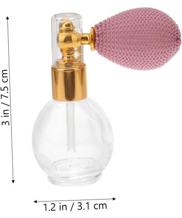 HAPINARY Empty Bottle Perfume Bottle Refillable Perfume Bottle Labs Perfume Bottle with Pump Refillable Bottle Crystal Perfume Glass Bubble Dispensing Pump Travel medium Golden - Buy Online on GoSupps.com