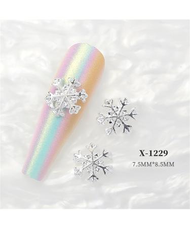 Stand Out With 10pcs 3D Alloy Snowflake Embellishments Fashionable Decorations X1227 - Buy Online on GoSupps.com