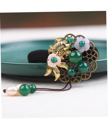 Beavorty 1Pc hair tie hair tie elastics ponytail holders ribbon ponytail holder pearl hair rings thick hair rope wedding hair accessories Women Hair Circle Small and fresh Hair up copper - Buy Online on GoSupps.com