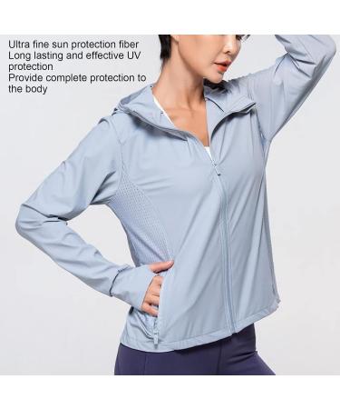 Angrek Women's Sun Protection Hoodie - Breathable Long-Sleeve Jacket for Ultimate UV Defense (Gray) - Buy Online on GoSupps.com