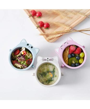 Angoily Italian Pasta Bowls Wheat Straw Bowl Cereal Bowl Rice Noodle Soup Snack Bowl Cat Design Bowls Blue Pasta Bowl - Buy Online on GoSupps.com