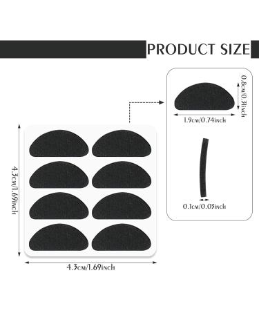 8 Pairs Soft Foam Self-Adhesive Nose Pads - Anti-Slip D Shape for Glasses/Sunglasses (Black) - Buy Online on GoSupps.com