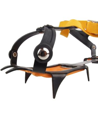 Namvo Ice Spikes - 10 Teeth Stainless Steel Crampons for Skiing Hiking & Mountaineering | Adjustable Universal Snowshoe Spikes - Buy Online on GoSupps.com