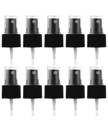 Solustre 20 pieces 18mm bottle of spray head Dosier pump bottle pump soap pump plastic replacement pump Spray attachment for bottle soap spill shampoo lottery body wash black