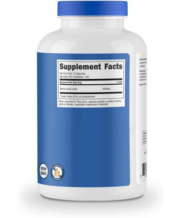 Nutricost Alpha Lipoic Acid 600mg & Tudca 250mg - 240 Capsules & 60 Capsules | Premium Supplements - Buy Online on GoSupps.com