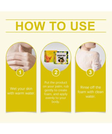  G n rique Avocado Soap Handmade Avocado Soap Gentle And Non Irritating lCleansing Bar for Face Hands Body Cleansing Moisturizing Revitalize Skin (2) - Buy Online on GoSupps.com