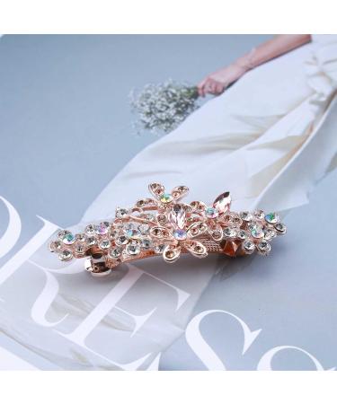 Cimenexe Bohemian Glitter Crystal Flower Hair Clip Barrette Cz Floral Hair Barrette Clip Rhinestone Spring Clip Hair Clip Gold Cz Hair Pins Clips Paved Flower Hair Barrette Cz Headwear Decorative - Buy Online on GoSupps.com