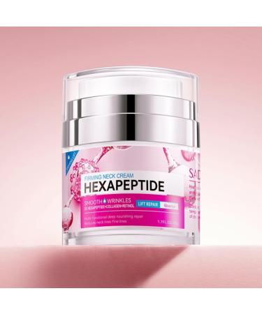 Neck Firming Cream Lifting and Tightening Neck Cream with 3X Hexapeptide Collagen Retinol - Smooth Wrinkles Reduces Neck Lines - 50g - Buy Online on GoSupps.com