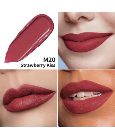 Oulac Strawberry Kiss Liquid Matte Lipstick - Long-Lasting Red Vegan & Gluten-Free 4.5ml - Precise Applicator & Intense Color - Buy Online on GoSupps.com