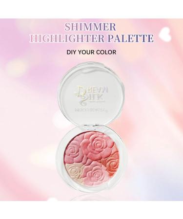 LXZJJM Blush and Highlighter Palette Highlighter Makeup (0.32 Ounce) Three-color embossed pearl fine flash Finishing highlighter blush all-in-one palette For a shimmering or matte finish (01) - Buy Online on GoSupps.com