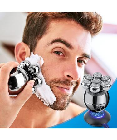 Head Shavers for Bald Men | Wjiang 6 in 1 Electric Razor - Cordless Wet Dry Skull Shaver | 7D Floating Rechargeable - Perfect Father's Day Gift - Buy Online on GoSupps.com