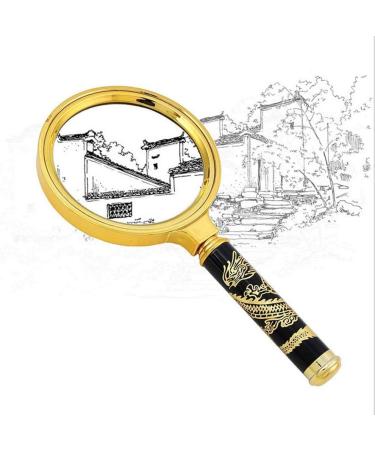 Magnifying Glass Magnifying Glass Hand Held Dragon Handle Magnifying Glass Old Man Reading High End Gift Magnifier Better Life - Buy Online on GoSupps.com