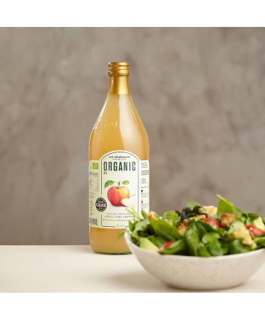 Eat Wholesome Organic High C8 100% Coconut MCT Oil in CO2 Neutral Glass Bottle 500 ml & Eat Wholesome Organic Raw Apple Cider Vinegar Unfiltered with The Mother in Box 1 l (Pack of 1) - Buy Online on GoSupps.com