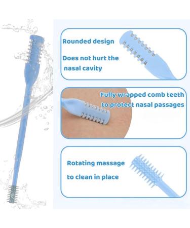 360 Rotating Nasal Hair Cutter & Trimmer - Double Sided Nose Hair Razor with Ear Picker | Pink Nose Hair Removal Tool (5PC - Buy Online on GoSupps.com