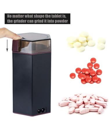 Buy Multifunctional Electric Pill Crusher Grinder - Fine Powder Pulverizer for Tablets & Vitamins | Ideal for Feeding Tubes Kids Elderly & Pets (Black - Buy Online on GoSupps.com