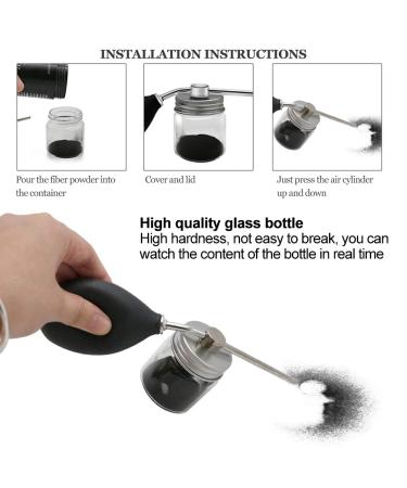 Hair Fibers Spray Applicator - Thickening Fiber Pump Spray for Fuller Hair | International Shipping Available - Buy Online on GoSupps.com