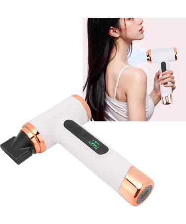 Cordless Hair Dryer High Speed Blow Dryer with Nozzle Rechargeable Portable Travel Hair Dryer Temperature & Speed Adjustable Low Noise Fast Drying for Home Dormitory White - Buy Online on GoSupps.com