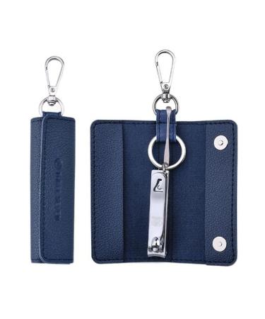 Nail Clippers Set 2-Piece Nail Clipper Kit Stainless Steel Toe and Fingernail Clipper Care Tools with Ear Pick for Men and Women Portable Keychain Nail Clipper Set Nail Clippers Pedicure Kit (Color Blu