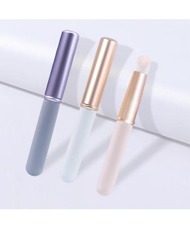 Professional Purple Lip Brush with Cap - Matte Effect Lip Gloss Applicator for Flawless Lipstick Application - Buy Online on GoSupps.com
