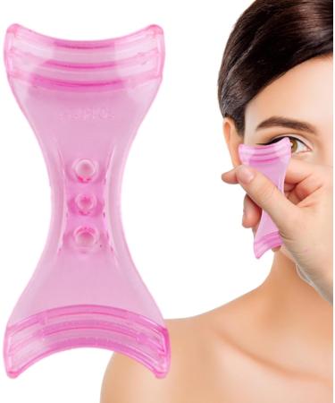 Pochoirs De Maquillage Tampon En R sine Portable R utilisable - Stencil et Applicateur pour un Trait Parfait | Pour Femmes D butantes Quotidien Bureau Maison Salon Voyage F te Mariage Anniversaire Vac Eyeliner d flecteur rose - Buy Online on GoSupps.com