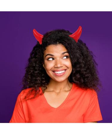 Halloween Devil Horns Headband - Themed Party Costume Accessory in Red - Buy Online on GoSupps.com