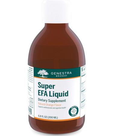 Genestra Brands Super EFA Liquid | Supports Cardiovascular Health and The Development of Brain Eyes and Nerves in Children* | 6.8 Fl Oz | Natural Orange Flavor 6.8 Fl Oz (Pack of 1) - Buy Online on GoSupps.com