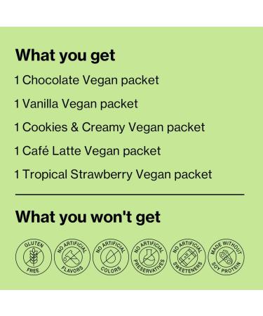 Shakeology Vegan Protein Sampler Pack - Gluten Free Superfood Shake with Probiotics & Adaptogens - Buy Online on GoSupps.com