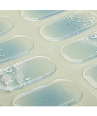  Morain gel nail strips for women 20 pack semi-cured gel nail wraps long lasting gel stickers with soft shiny gel finish semi-cured nail strips with UV lamp french tip strips - Buy Online on GoSupps.com
