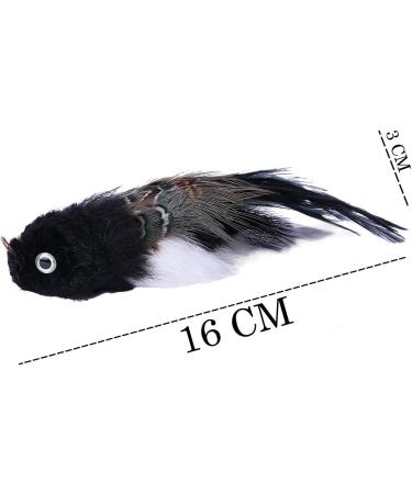 JAKAGO Realistic Bird Cat Toy - Feather Handmade Sparrow & Parrot Simulation - Buy Online on GoSupps.com