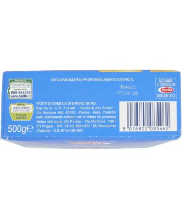  Italian Gourmet E.R. 5 x Barilla Ditaloni Lisci pasta no. 46 Italian noodles 500g + Italian gourmet polpa 400g - Buy Online on GoSupps.com