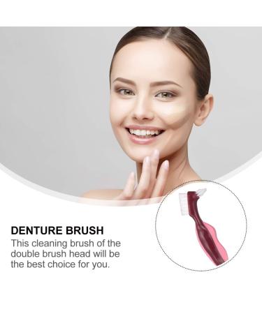 Portable Double-Sided Tool Cleaner Brush for False Teeth - 3pcs Set | Effective Cleaning for Dentures - Buy Online on GoSupps.com
