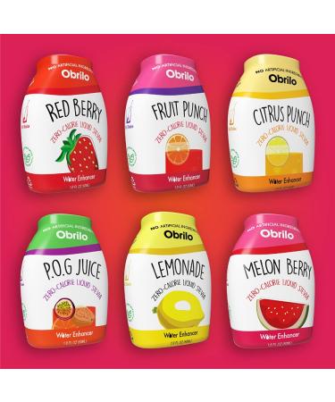Stevia infused, Sugar free, Zero calorie, All natural liquid water enhancer (Variety Pack, Pack of 6) Variety Pack 1.6 Fl Oz (Pack of 6)