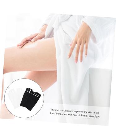 FOMIYES 2 Pairs Gloves Nail Lamp Hand Protector Fingerless Anti Uv Glove Anti Uv Gloves Uv Block Gloves Light Gloves Sun Gloves Anti-uv Gloves Polyester Elastic Shield Women's - Buy Online on GoSupps.com