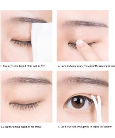 3 Sets of 600 Invisible Double-Sided Eyelid Tapes for Instant Eye Lift - Multicolored Adhesive Stripes - Buy Online on GoSupps.com