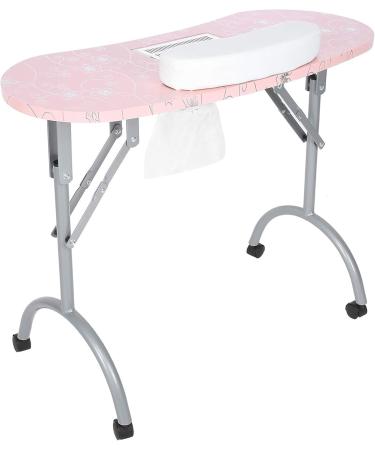 BYERZ BYERZ Folding Nail Table Manicure Station Easy Move Round Corner Design Salon Shop for Home Manicure Shop Beauty Salon - Buy Online on GoSupps.com