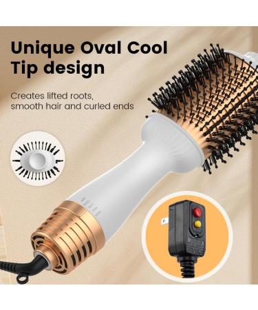 Professional 4-in-1 Hair Dryer Brush | Volumizer with Negative Ion for Drying Straightening Curling & Styling All Hair Types - Fast International Shipping - Buy Online on GoSupps.com