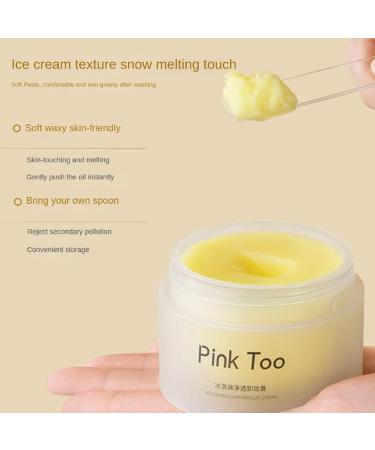 Ice Cream Makeup Remover Cream | Deep Cleansing Emulsifying & Moisturizing | 100g for Gentle Pore Shrink & Makeup Removal - Buy Online on GoSupps.com