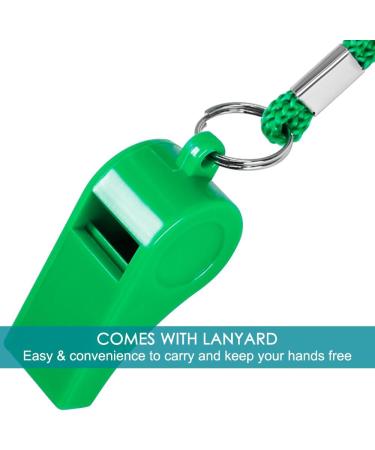 FineGood 7 Pack Plastic Coaches Referee Whistles with Lanyards  1 Pcs Stainless Steel Metal  Colorful Whistles for Football Sports Lifeguards Survival Emergency Training - Multi-Color - Buy Online on GoSupps.com