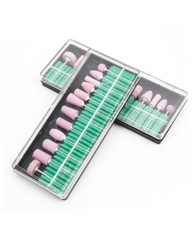 Ipetboom Nail Grinding Head 2 Nail Drill Bits Nail Drill Tool Grinding Head Manicure Manicure Drill Bits