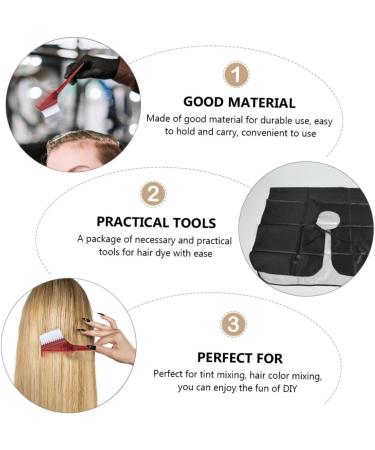 Ipetboom Hair Coloring Products Set Hair Color Kit Plastic Apron Hair Dye Hair Coloring Brush - Buy Online on GoSupps.com