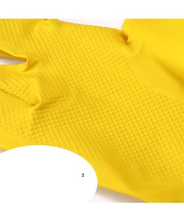 Dishwashing Gloves Durable Dishwashing Gloves Kitchen Scrubber Rubber Gloves Cleaning Gloves Washing Bowls Gloves Tools (Color : Yellow Size : L) Large Yellow - Buy Online on GoSupps.com